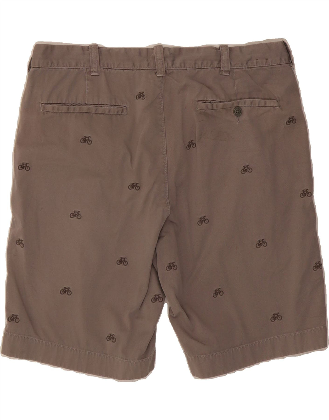 J. CREW Mens Graphic Chino Shorts W35 Large Grey Vintage J. Crew and Second-Hand J. Crew from Messina Hembry 