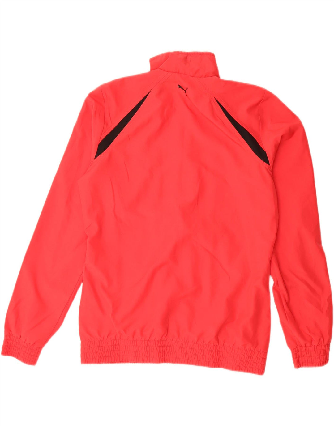 Puma Boys Graphic Tracksuit Top Jacket 15-16 Years Red Colourblock