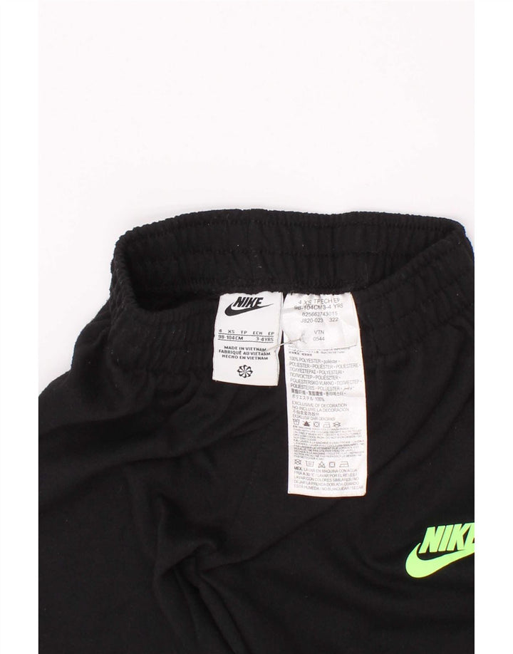 Nike Boys Graphic Tracksuit Trousers Joggers 3-4 Years XS Black Polyester