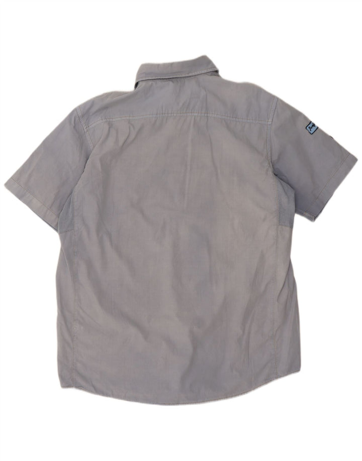 Murphy & Nye Mens Graphic Short Sleeve Shirt Large Blue Cotton