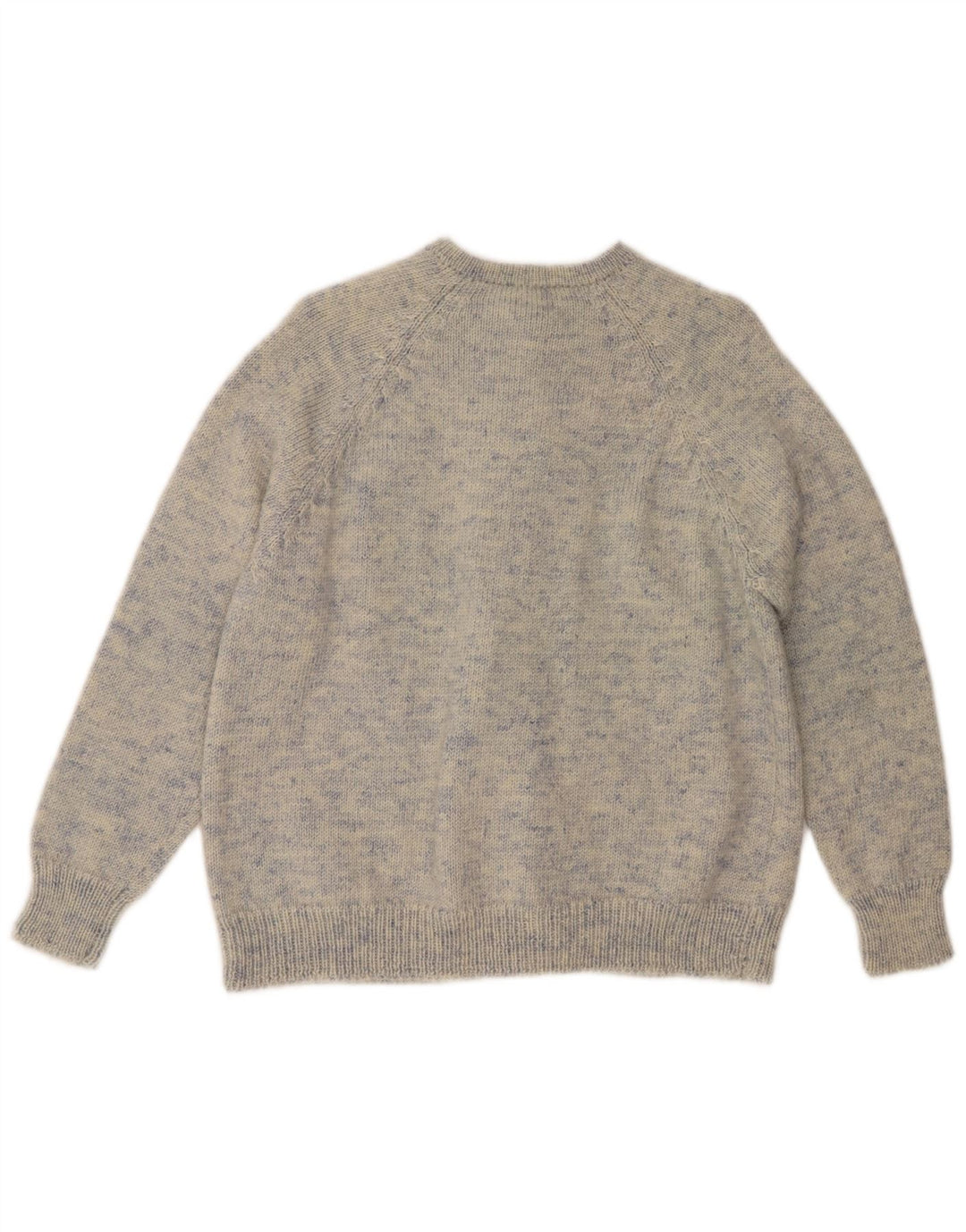 Vintage Womens Cardigan Sweater UK 16 Large Blue Flecked
