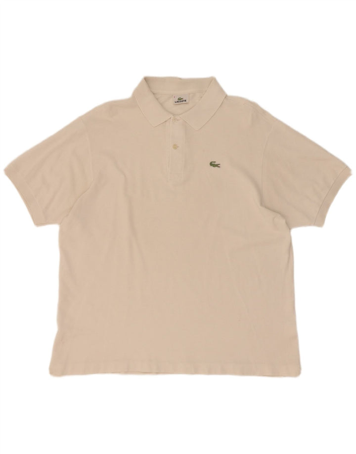 Lacoste Mens Polo Shirt Size 6 XL White