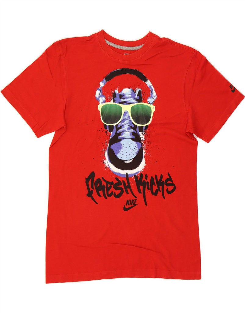 NIKE Mens Regular Fit Graphic T-Shirt Top Small Red Vintage Nike and Second-Hand Nike from Messina Hembry 
