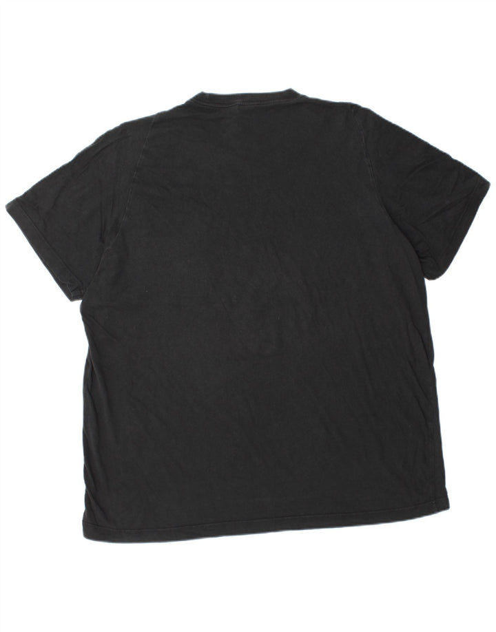 ADIDAS Mens T-Shirt Top XL Black Cotton