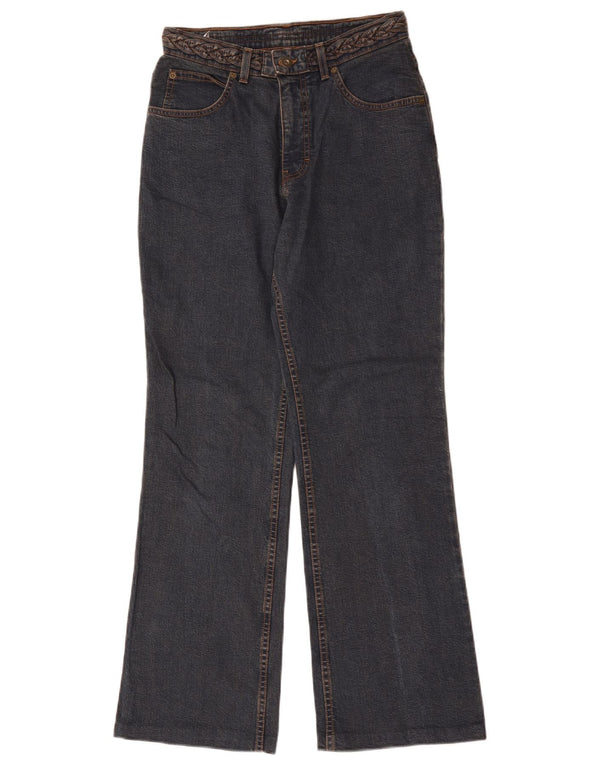 Marks & Spencer Womens Bootcut Jeans UK 10 Small W28 L30 Navy Blue