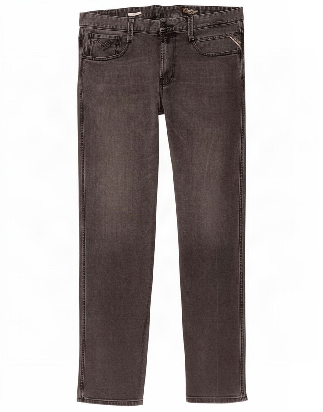Replay Mens Straight Jeans W36 L32 Grey