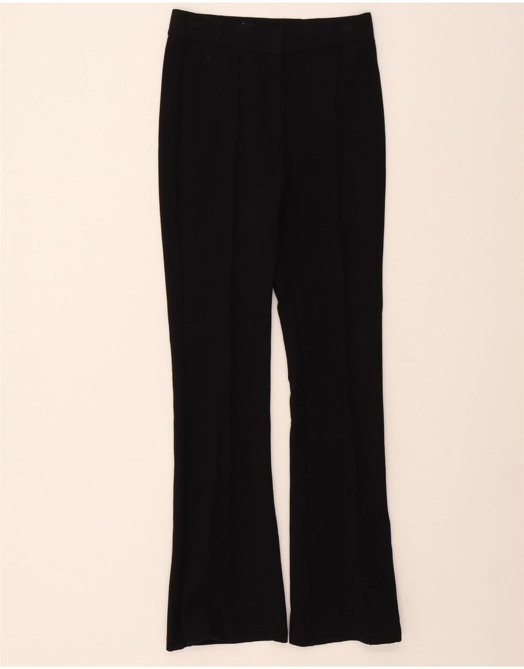 ZARA Womens Bootcut Casual Trousers Small W26 L28 Black Vintage Zara and Second-Hand Zara from Messina Hembry 