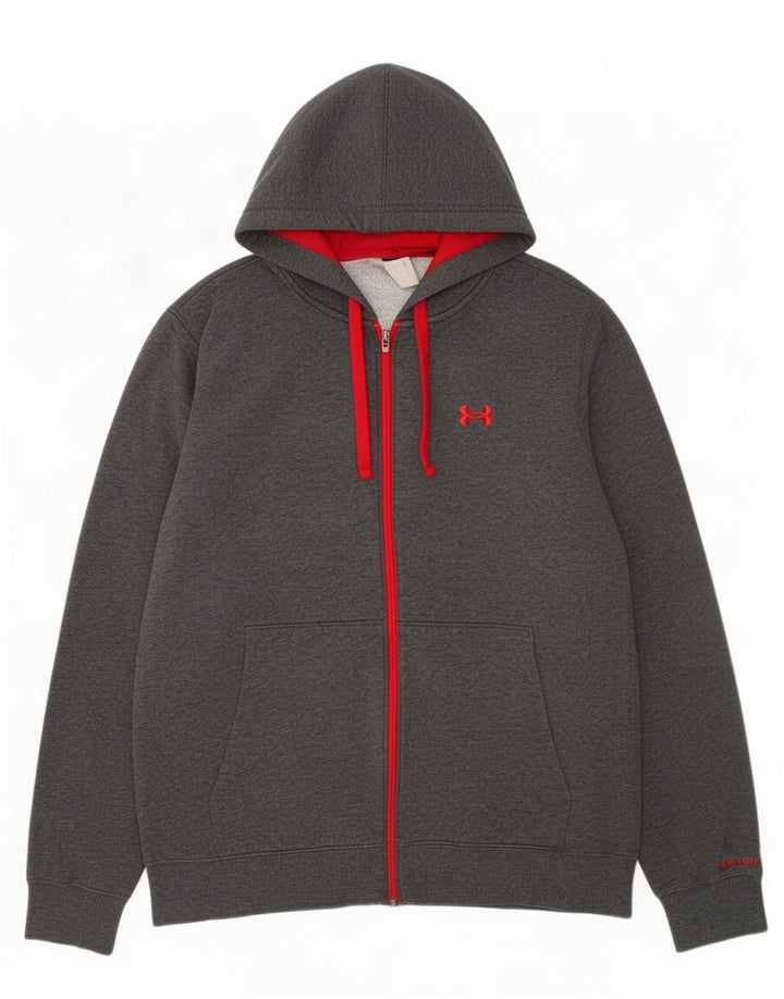 Under Armour Mens Zip Hoodie Sweater XL Grey