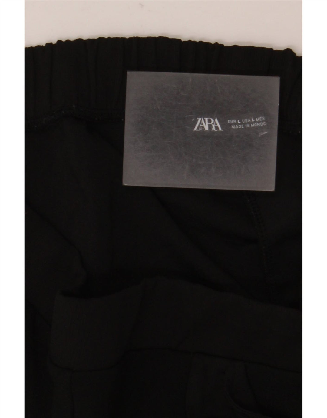 Zara Womens Straight Chino Trousers Large W30 L26 Black