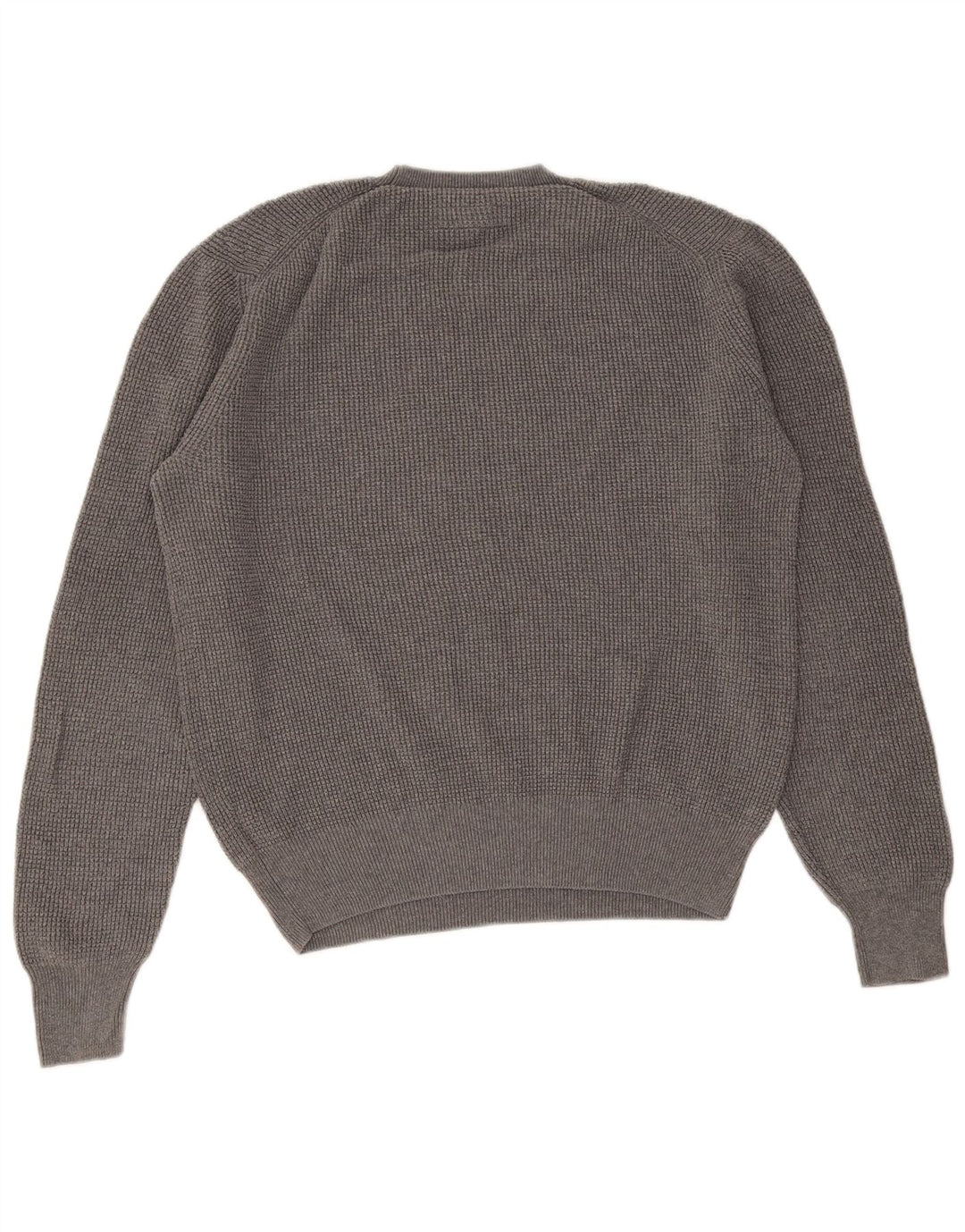 All Saints Mens Crew Neck Jumper Sweater Large Grey Cotton