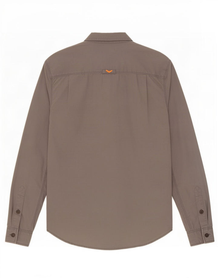 Superdry Mens Regular Fit Shirt Medium Grey Cotton