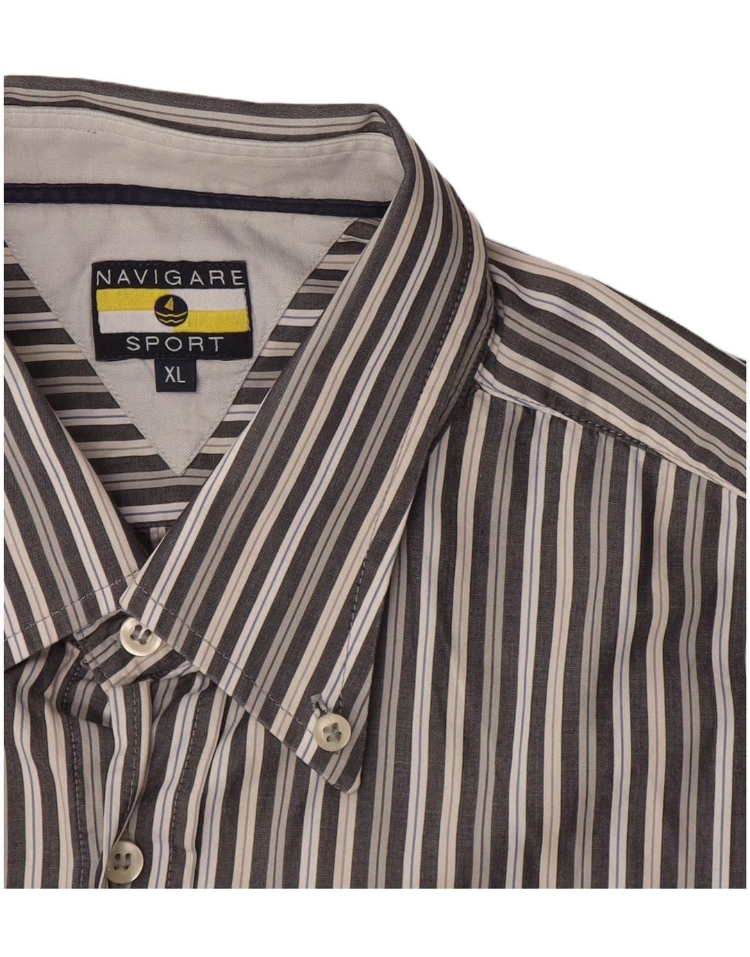 Navigare Mens Shirt XL Grey Striped