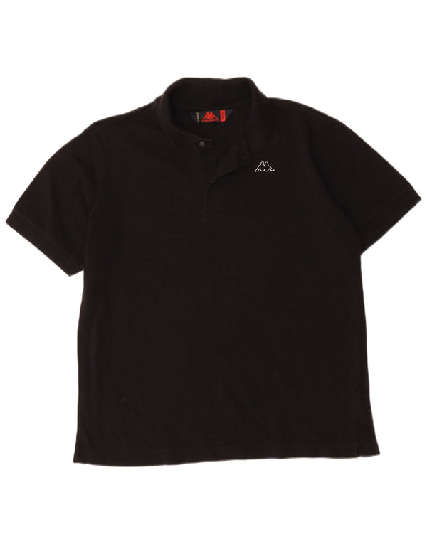 Kappa Mens Polo Shirt Small Black Cotton