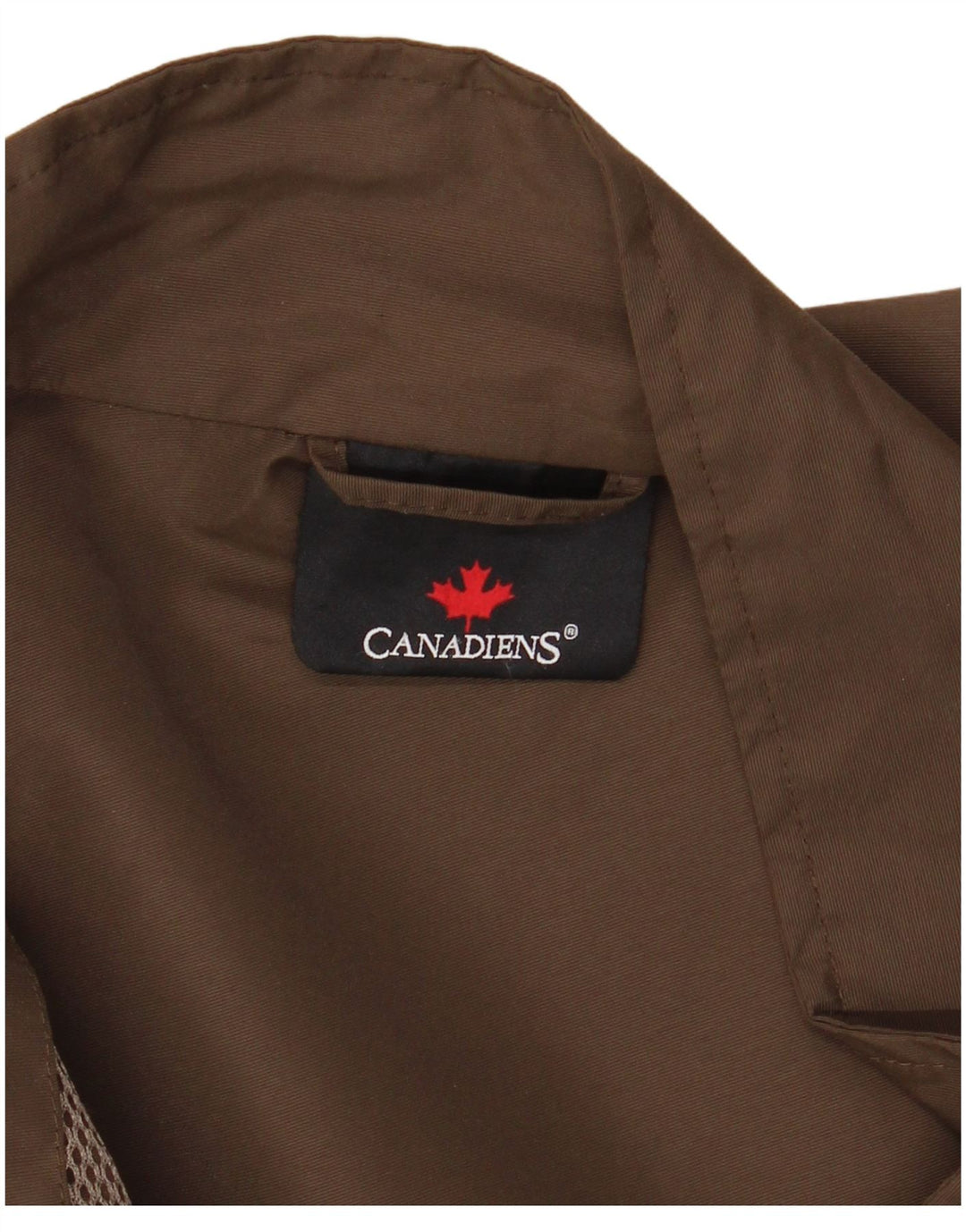 CANADIENS Mens Bomber Jacket IT 50 Large Brown Nylon