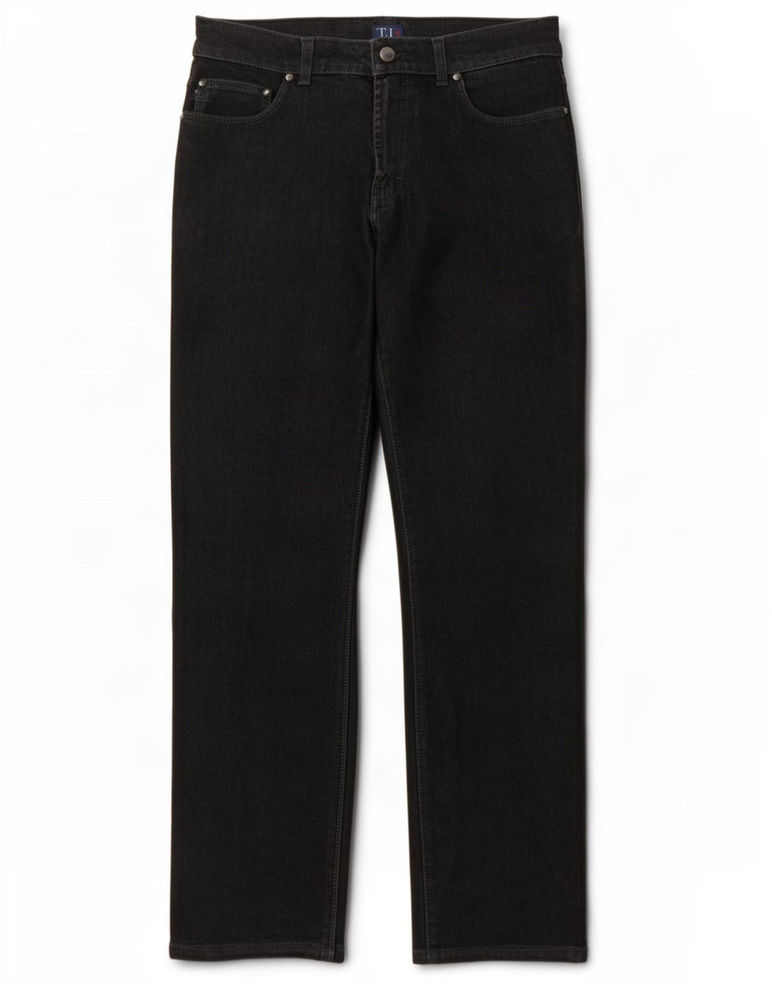 Trussardi Mens Straight Jeans W32 L32 Black Cotton