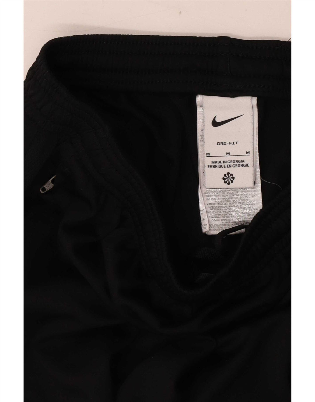 Nike Mens Dri Fit Tracksuit Trousers Medium Black Polyester