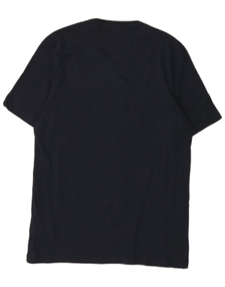 Hugo Boss Mens T-Shirt Top Medium Navy Blue Cotton