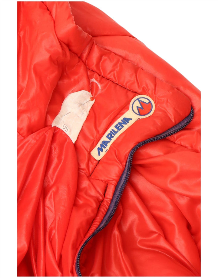 MARILENA Mens Padded Jacket IT 50 Large Navy Blue Colourblock Polyamide