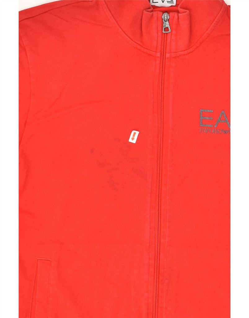 EMPORIO ARMANI Mens Tracksuit Top Jacket Medium Red Cotton | Vintage Emporio Armani | Thrift | Second-Hand Emporio Armani | Used Clothing | Messina Hembry 