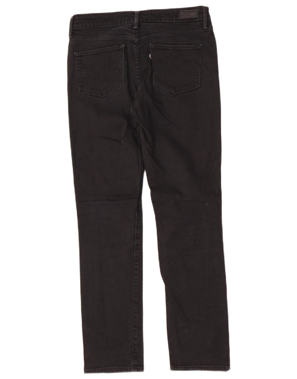 Levi's Womens Demi Curve Classic Rise Slim Jeans W28 L29 Black Cotton