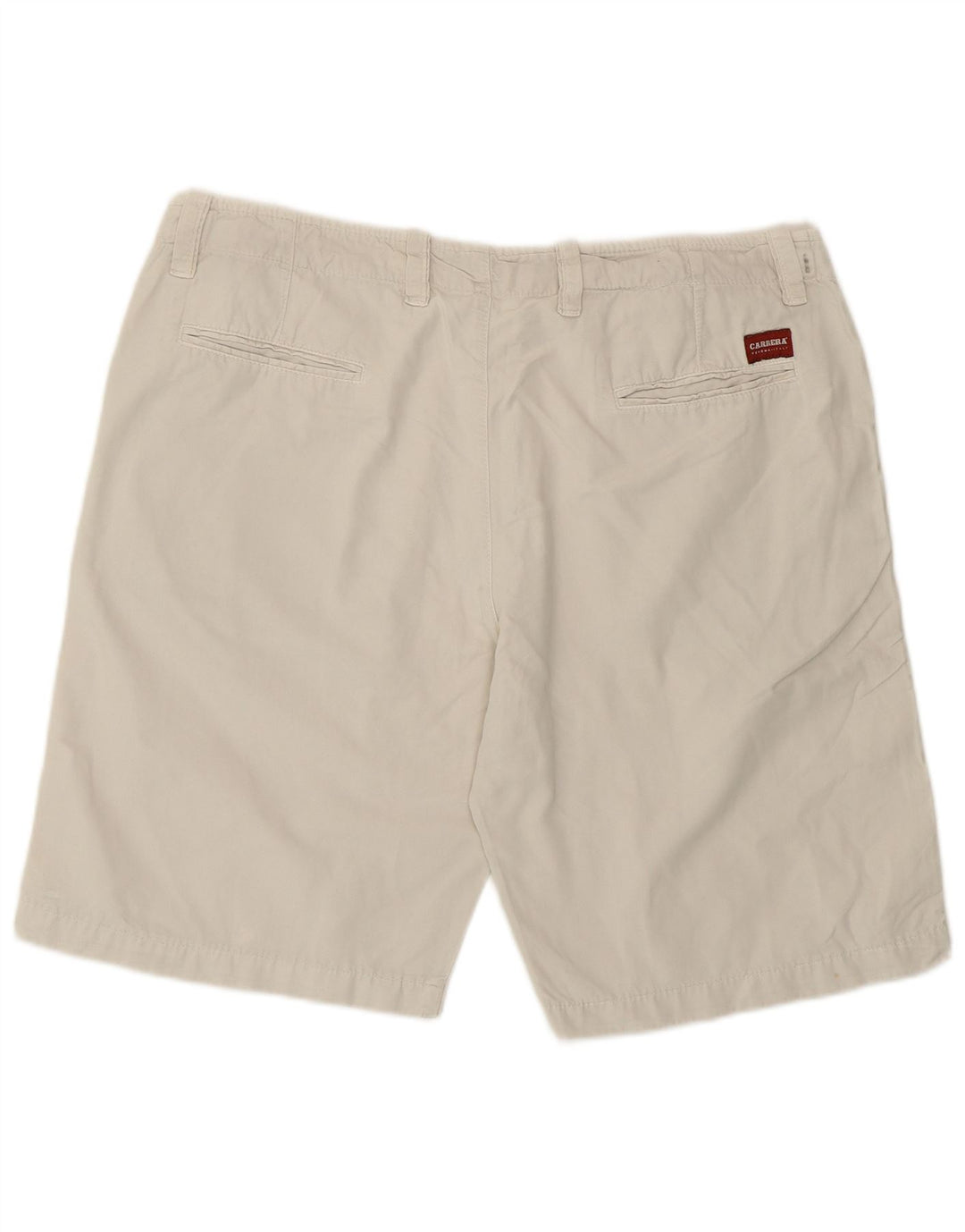 Carrera Mens Chino Shorts IT 54 2XL W38 White Cotton