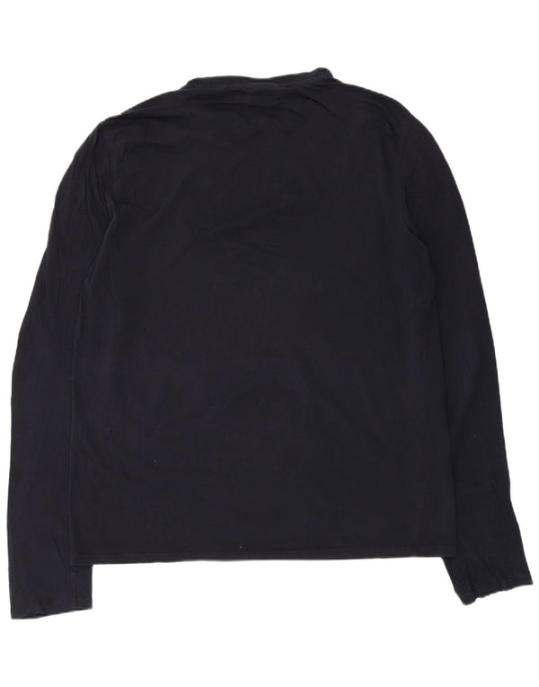 Armani Mens Top Long Sleeve 2XL Navy Blue