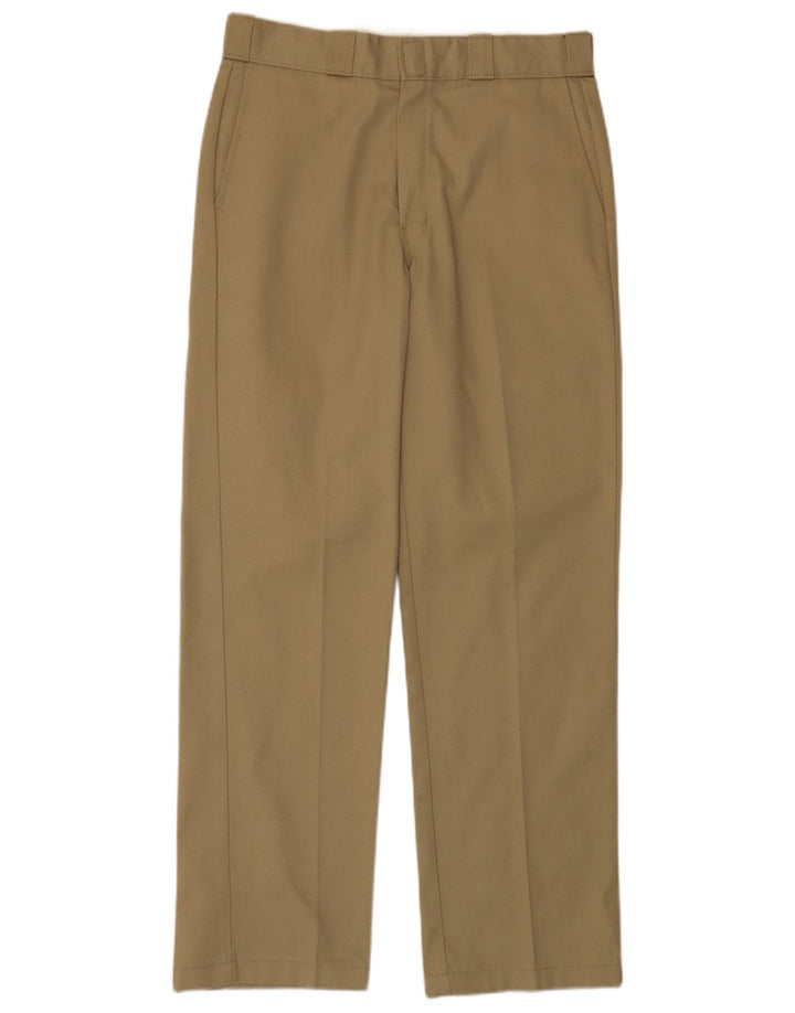 DOCKERS Mens Straight Chino Trousers W32 L32 Khaki Cotton