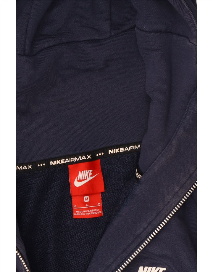 Nike Mens Graphic Zip Hoodie Sweater Medium Navy Blue