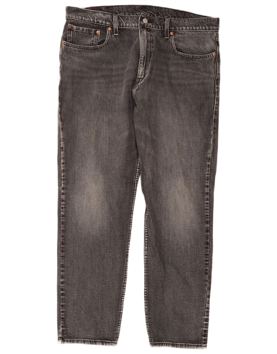 Levi's Mens 502 Tapered Jeans W38 L32 Grey Cotton