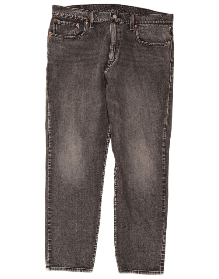 Levi's Mens 502 Tapered Jeans W38 L32 Grey Cotton