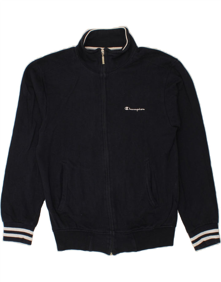 CHAMPION Mens Tracksuit Top Jacket Small Navy Blue Cotton Vintage Champion and Second-Hand Champion from Messina Hembry 