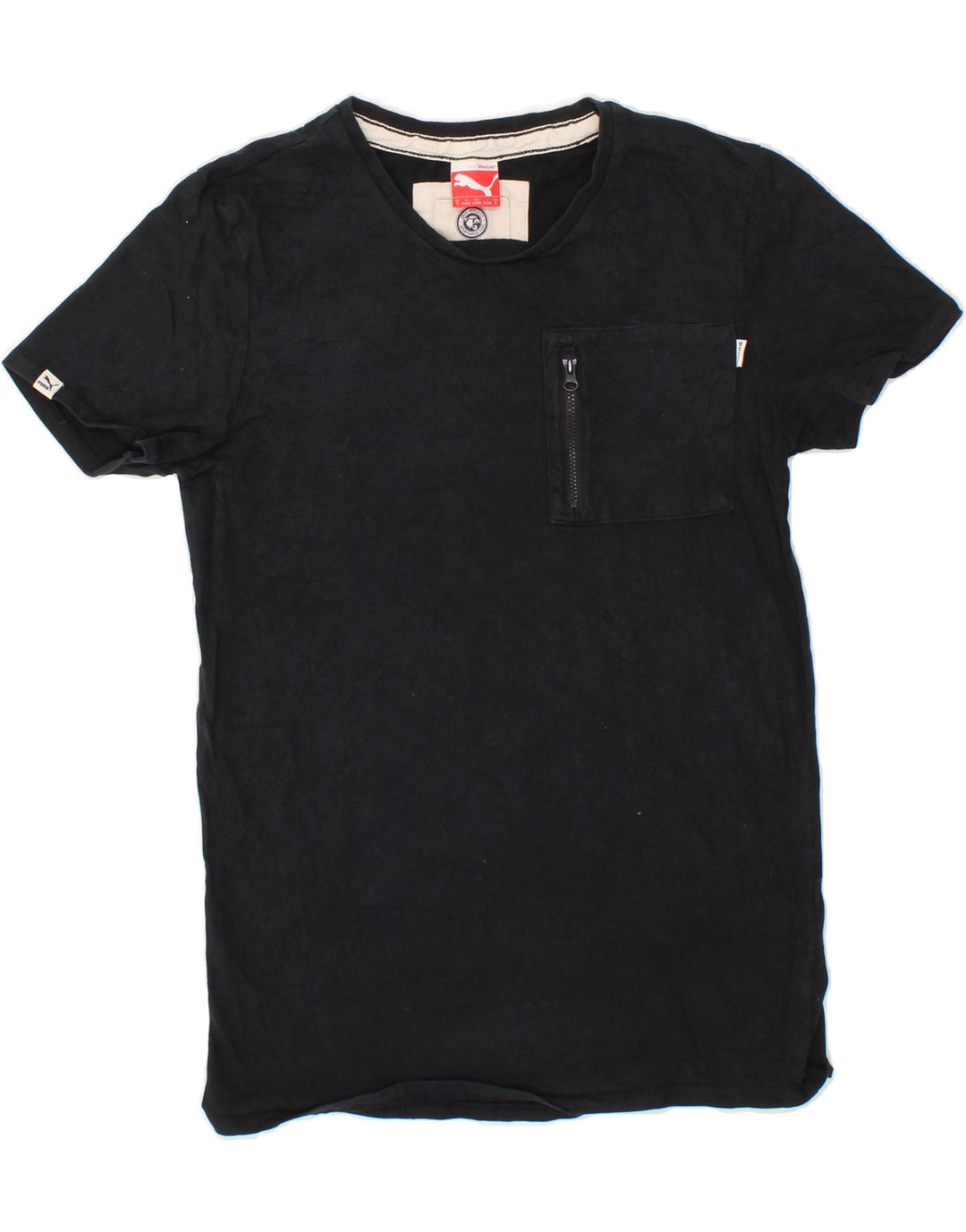 PUMA Mens T-Shirt Top Small Black Cotton Vintage Puma and Second-Hand Puma from Messina Hembry 