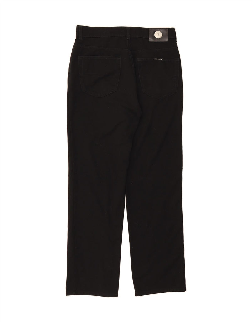 TRUSSARDI Womens Straight Casual Trousers W32 L32 Black Vintage Trussardi and Second-Hand Trussardi from Messina Hembry 
