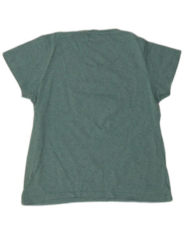 Mountain Warehouse Womens Graphic T-Shirt Top UK 16 Large Green