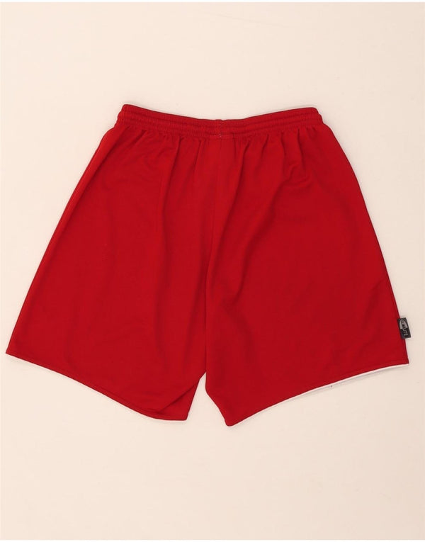 Adidas Mens Climalite Sport Shorts Small  Red Polyester