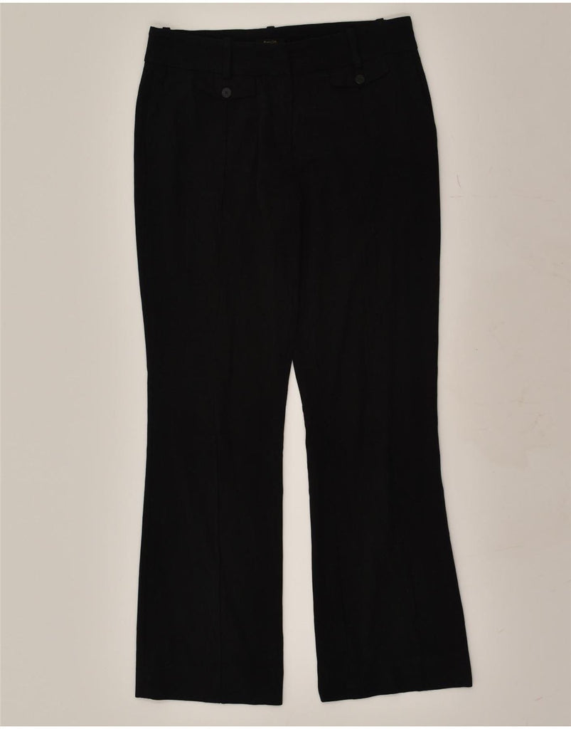 MASSIMO DUTTI Womens Bootcut Casual Trousers US 6 Medium W28 L30 Black | Vintage Massimo Dutti | Thrift | Second-Hand Massimo Dutti | Used Clothing | Messina Hembry 