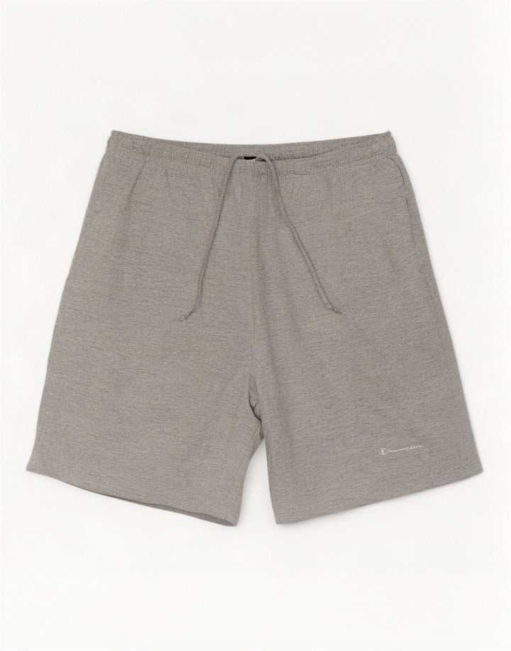 Champion Mens Sport Shorts XL Grey Flecked Cotton