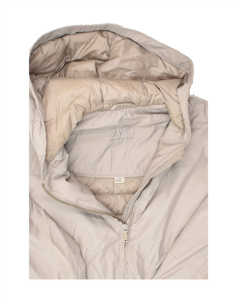 MASSIMO DUTTI Girls Hooded Padded Jacket 13-14 Years Grey Polyester | Vintage Massimo Dutti | Thrift | Second-Hand Massimo Dutti | Used Clothing | Messina Hembry 