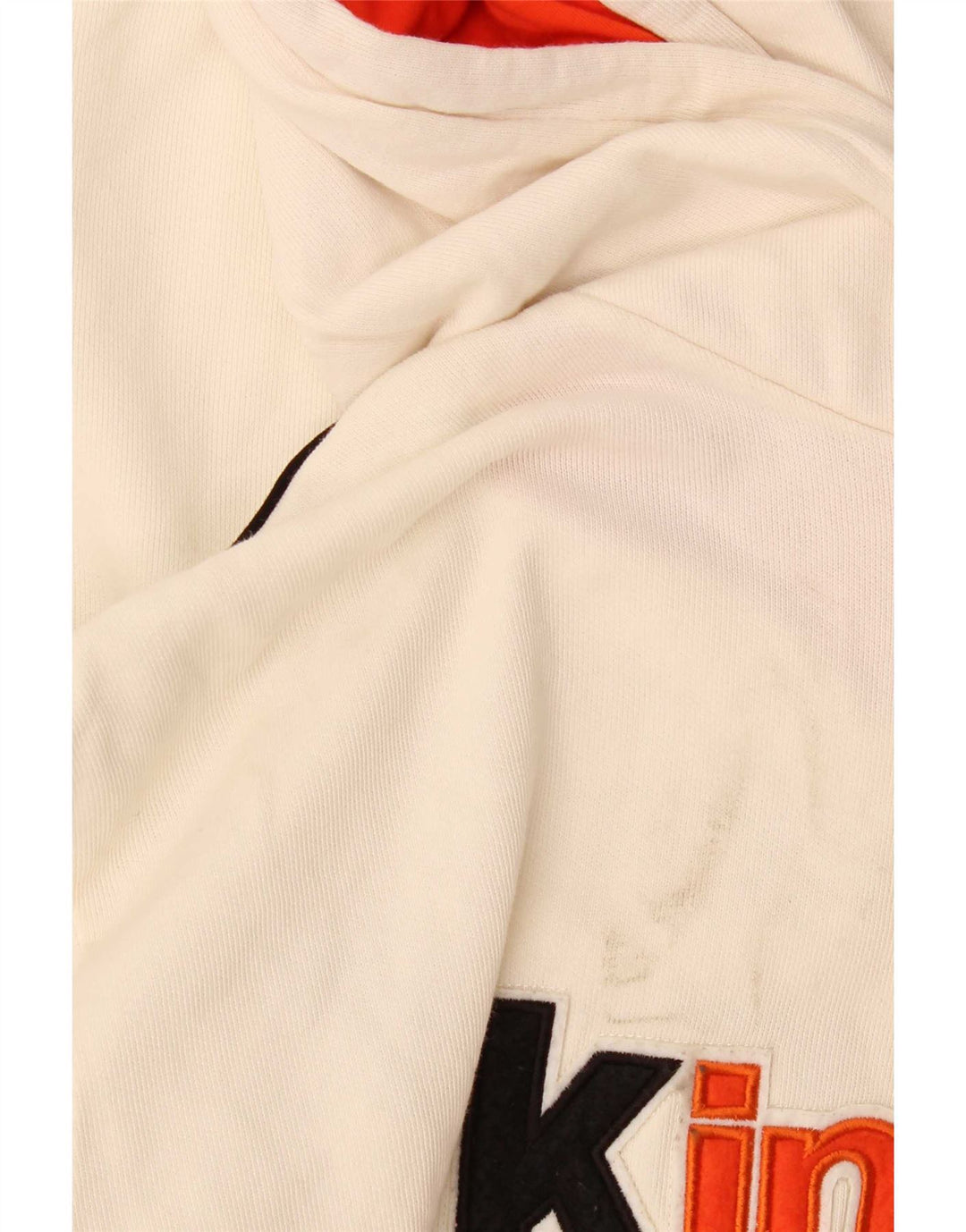 Asics Mens Graphic Hoodie Jumper XL White Cotton