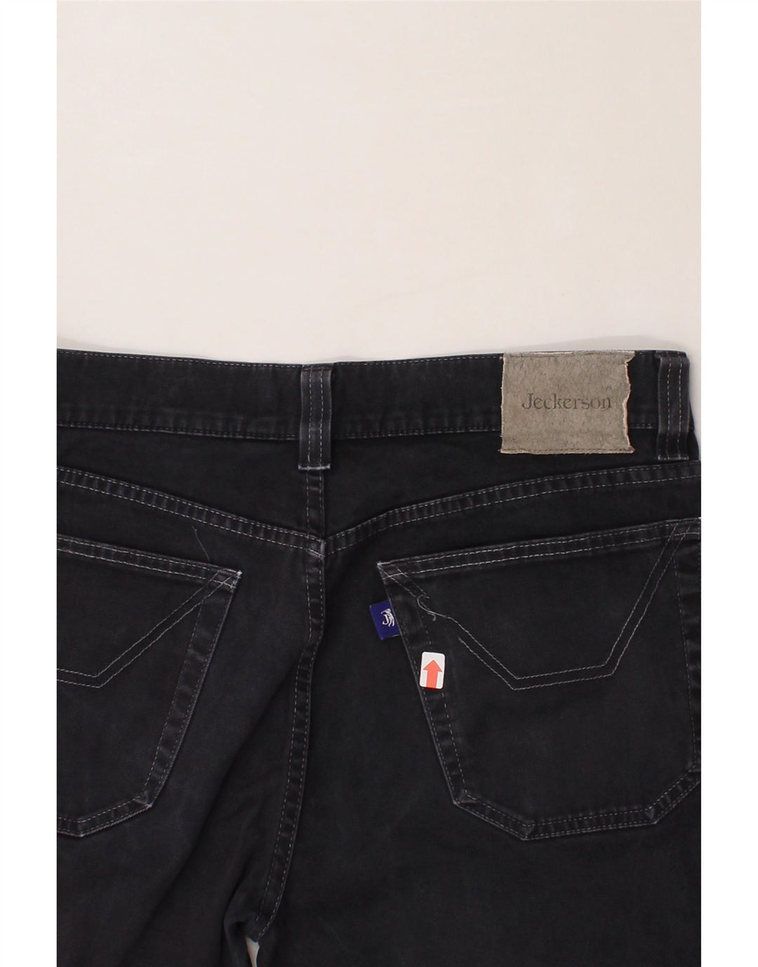 JECKERSON Womens Slim Jeans W33 L26 Navy Blue Cotton Vintage Jeckerson and Second-Hand Jeckerson from Messina Hembry 