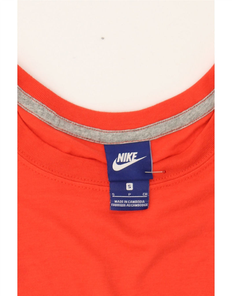 NIKE Womens Longline Oversized Graphic T-Shirt Top UK 10 Small Red Vintage Nike and Second-Hand Nike from Messina Hembry 
