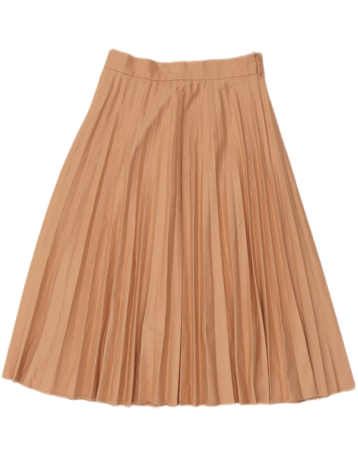 Zara Womens Pleated Skirt XS W24 Beige