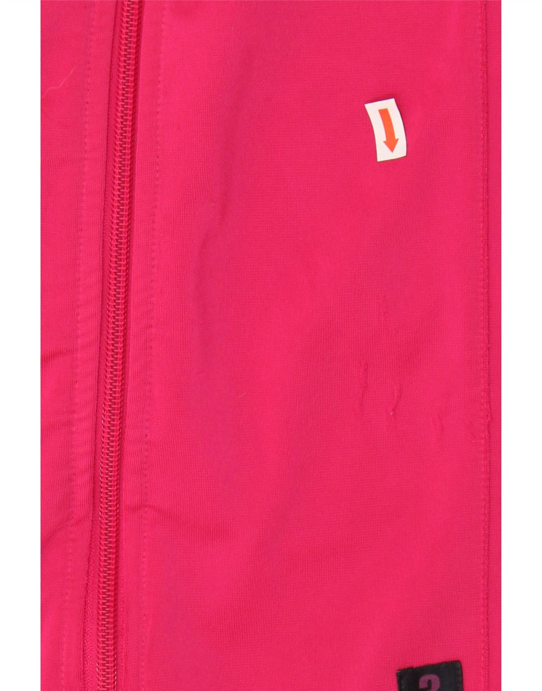 ADIDAS Womens Zip Hoodie Sweater UK 12 Medium Pink Polyester