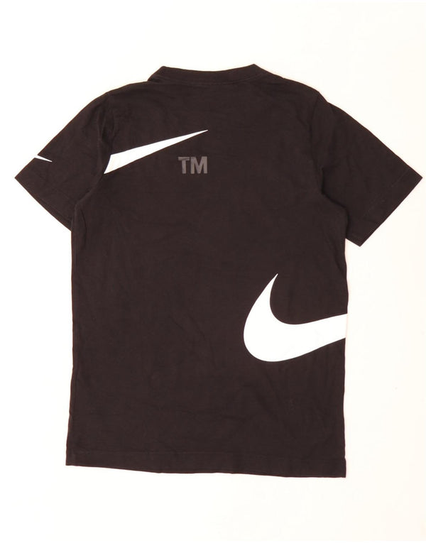 Nike Boys Graphic T-Shirt Top 12-13 Years Large Black Cotton