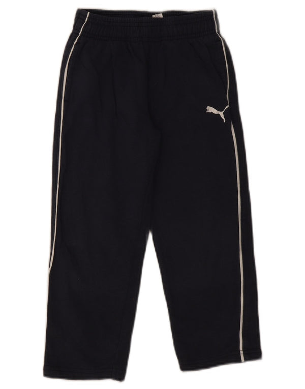 Puma Boys Tracksuit Trousers 5-6 Years  Navy Blue Cotton