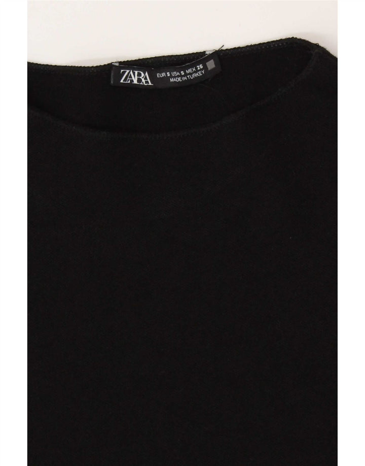 Zara Womens Bodycon Dress UK 8 Small Black