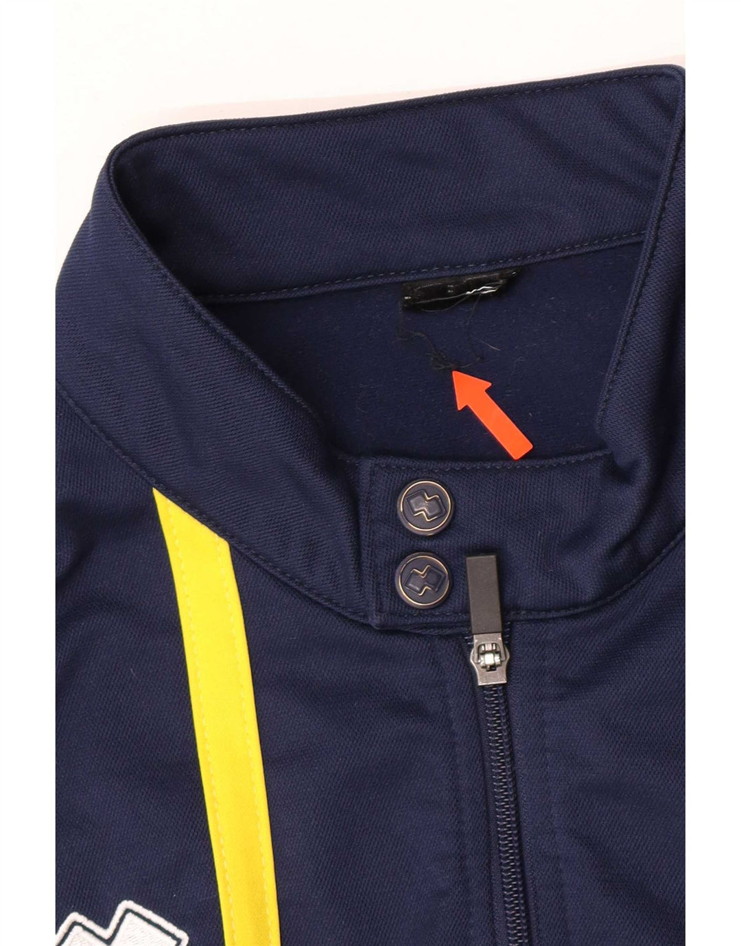 Errea Mens Tracksuit Top Jacket Large Navy Blue Colourblock