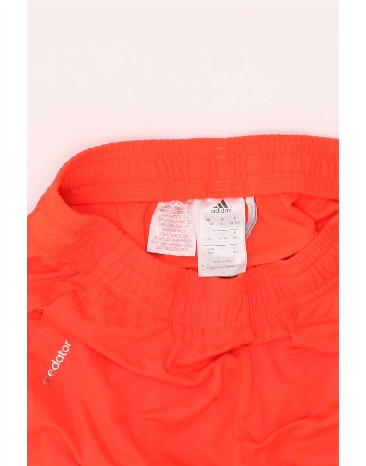 Adidas Boys Climacool Sport Shorts 13-14 Years Orange Polyester