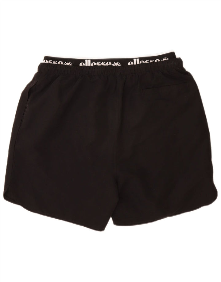 Ellesse Mens Graphic Swimming Shorts Large Black Polyester