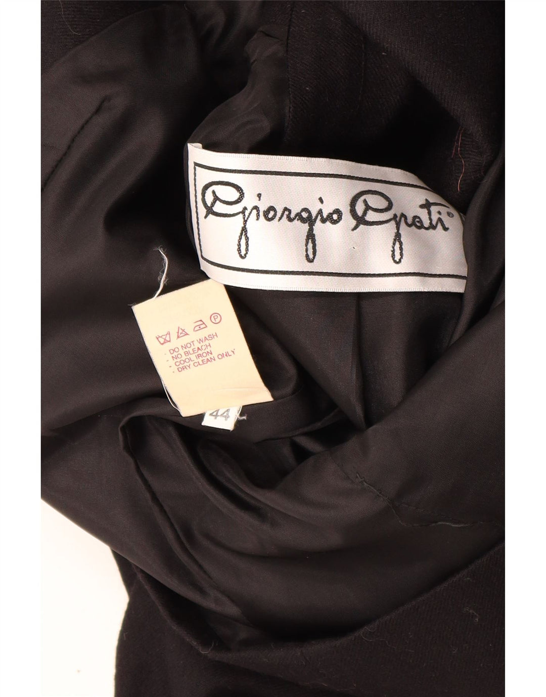 Giorgio Grati Womens 2 Button Blazer Jacket IT 44 Medium Black Wool